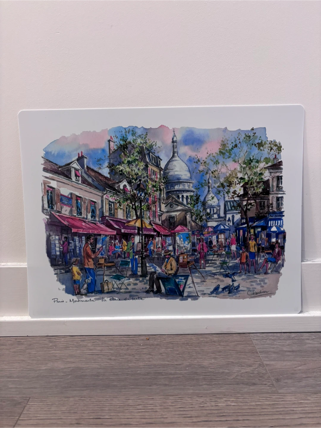 Paris Montmartre Art Placemat / Wall Art | 15.7 × 11.8 in - photo 2