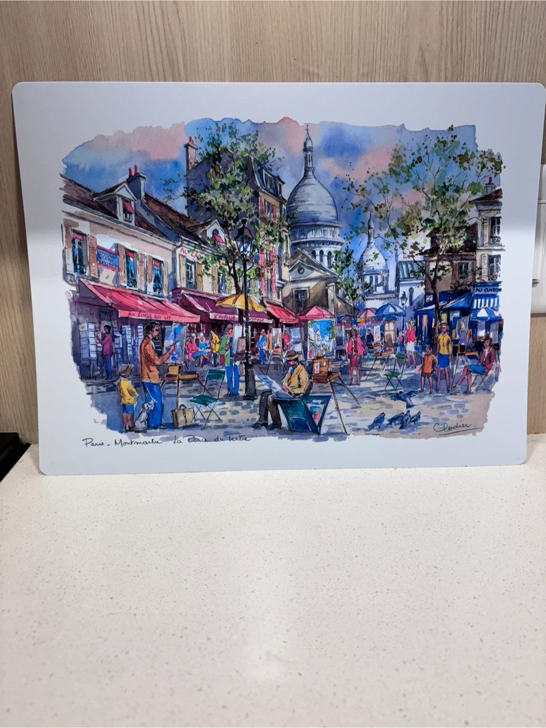 Paris Montmartre Art Placemat / Wall Art | 15.7 × 11.8 in - photo 4