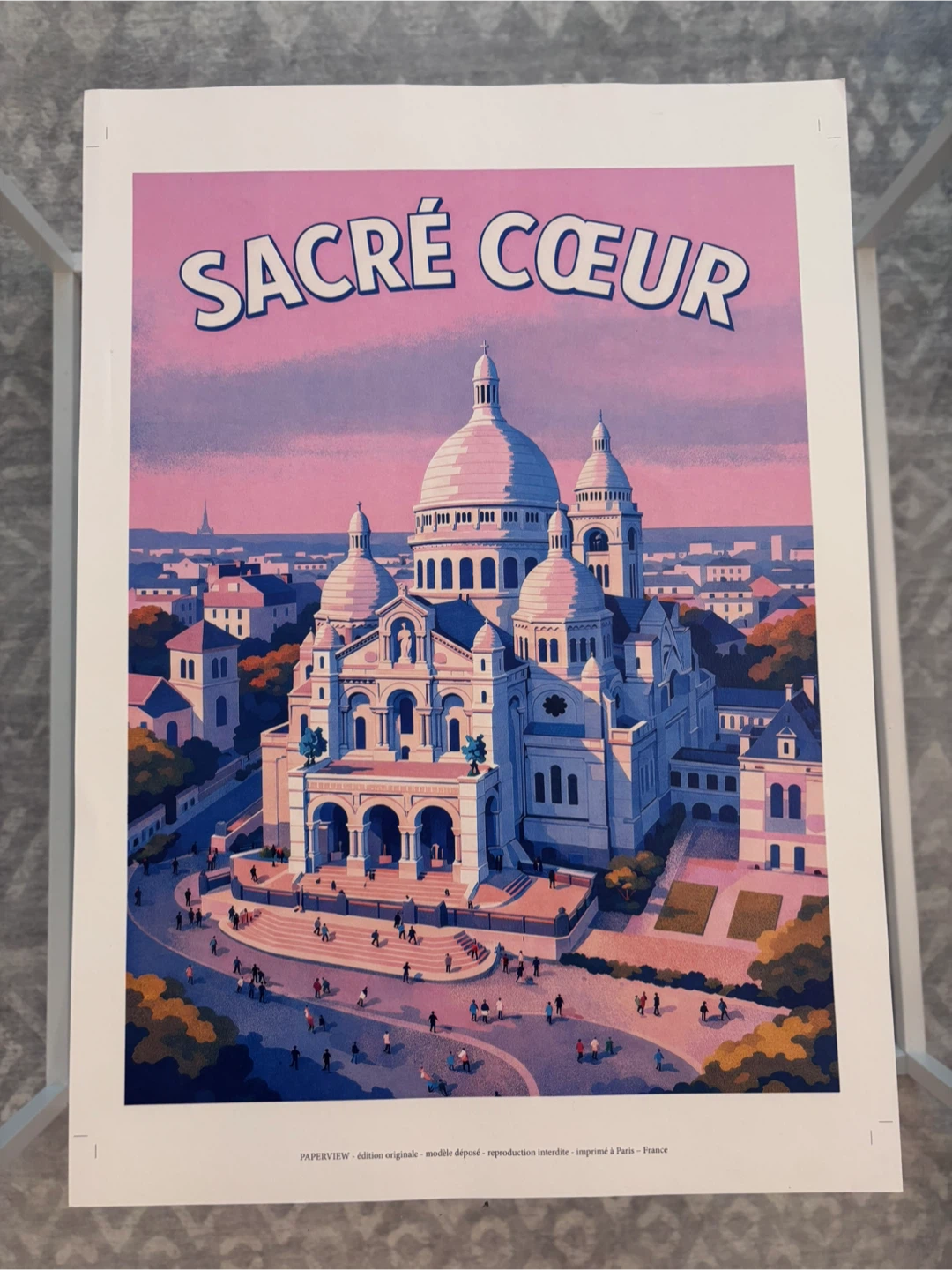 Sacré-Cœur Paris Original Art Print - photo 3