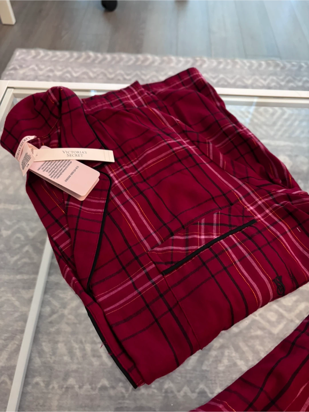 Victoria's Secret Summer Plaid Pajama Set - L
