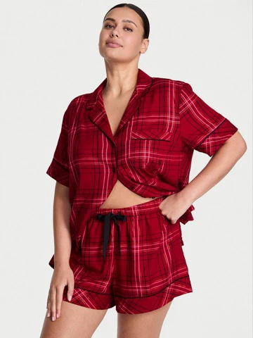 Victoria's Secret Summer Plaid Pajama Set - L - photo 5