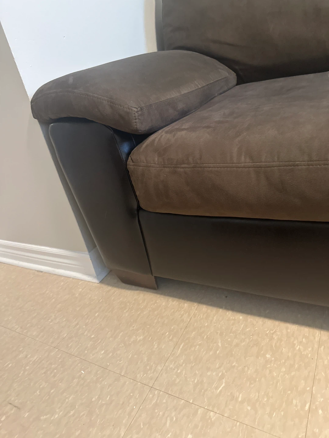 Brown Two-Seater Couch - photo 5