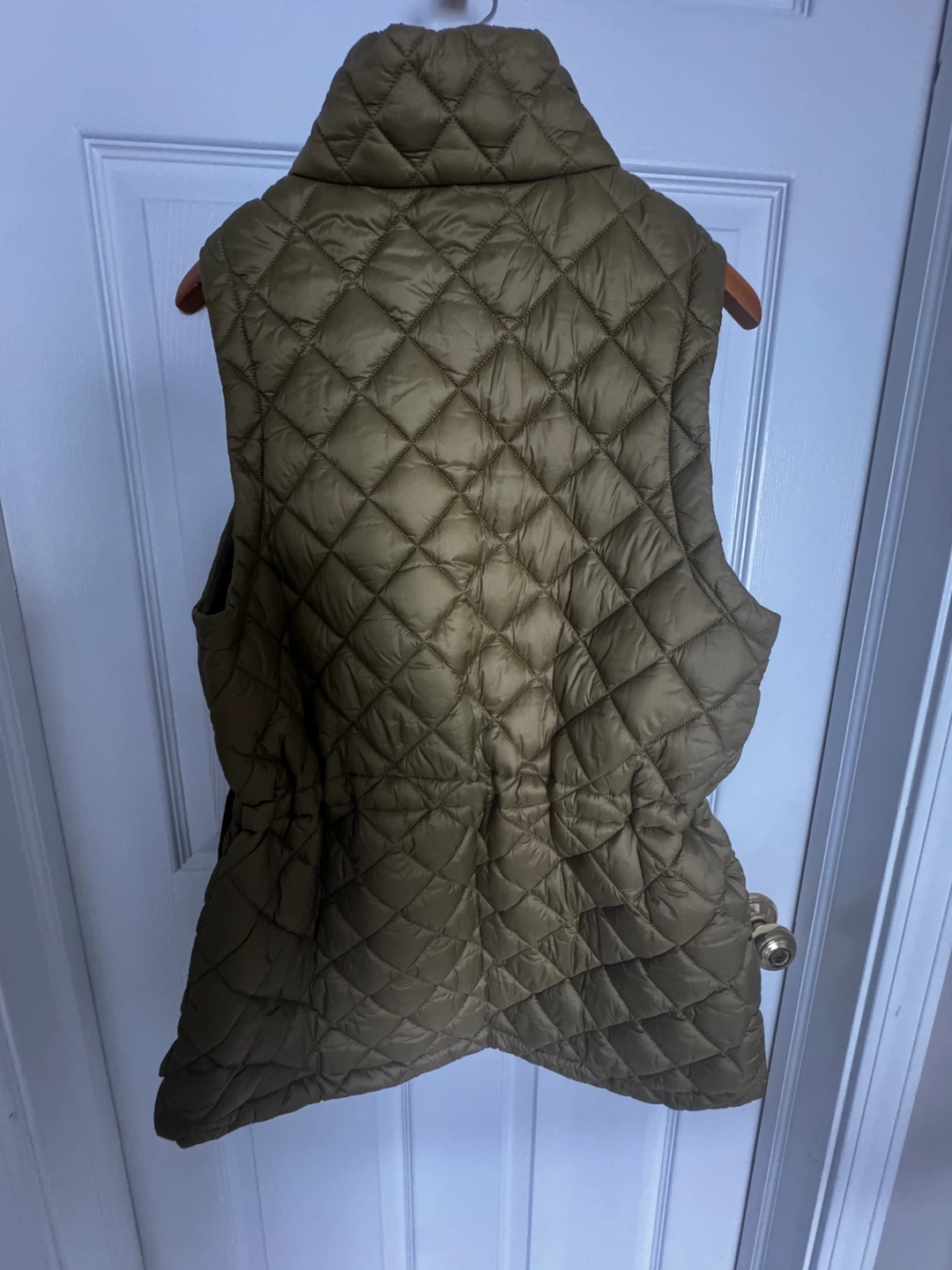 Athleta Quilted Puffer Vest Olive Green Size L - photo 3
