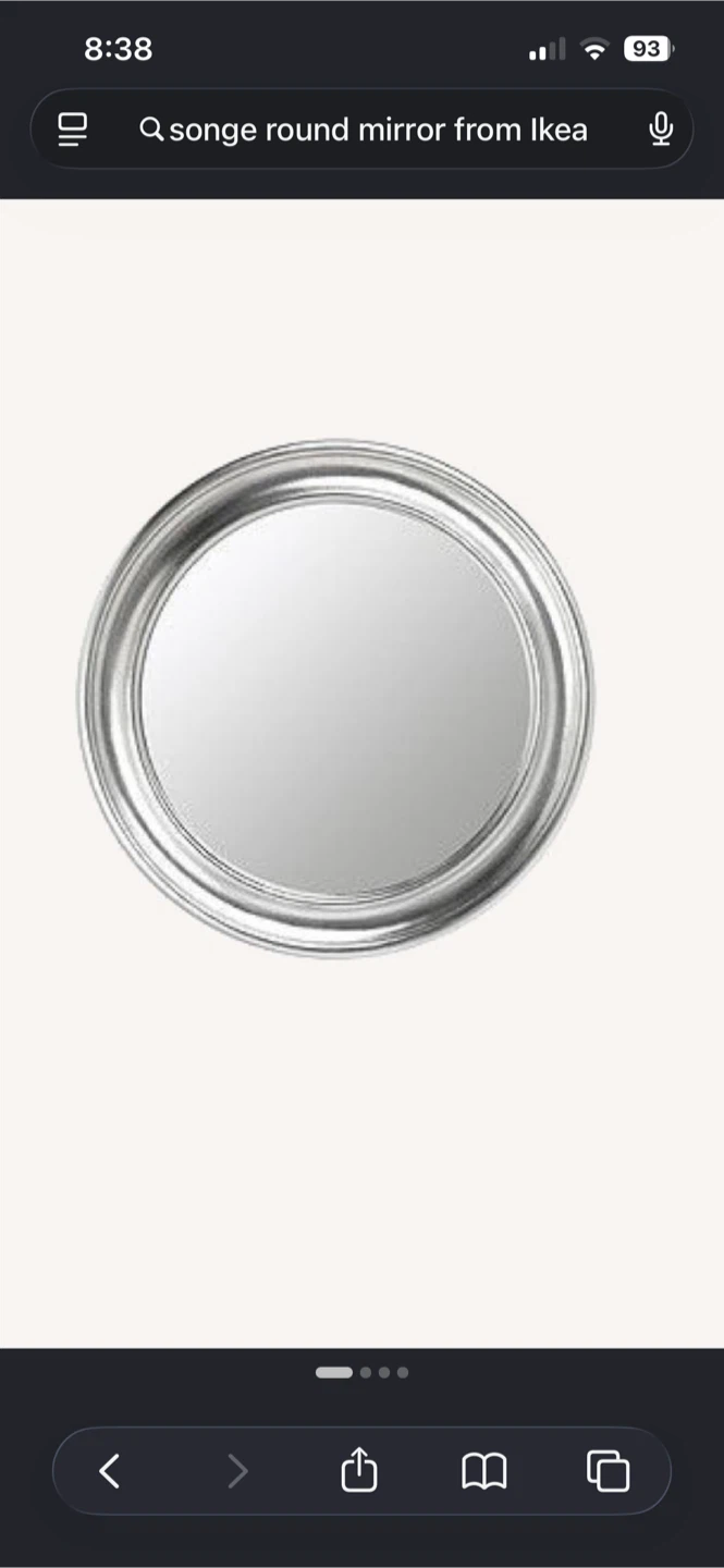 IKEA SONGE Round Mirror
