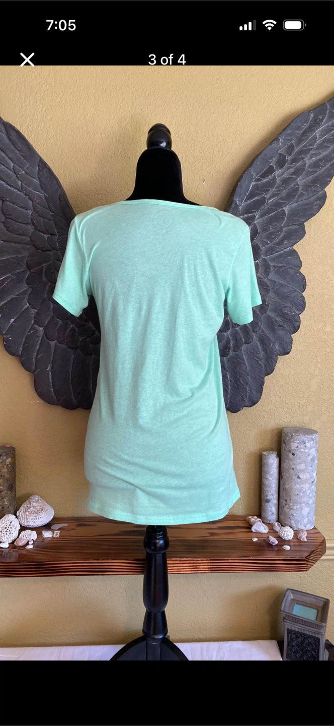 Volcom Green V-neck Shirt Top - photo 3