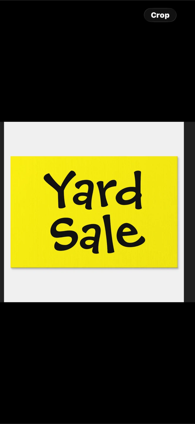 Yard Sale today only saturday/29