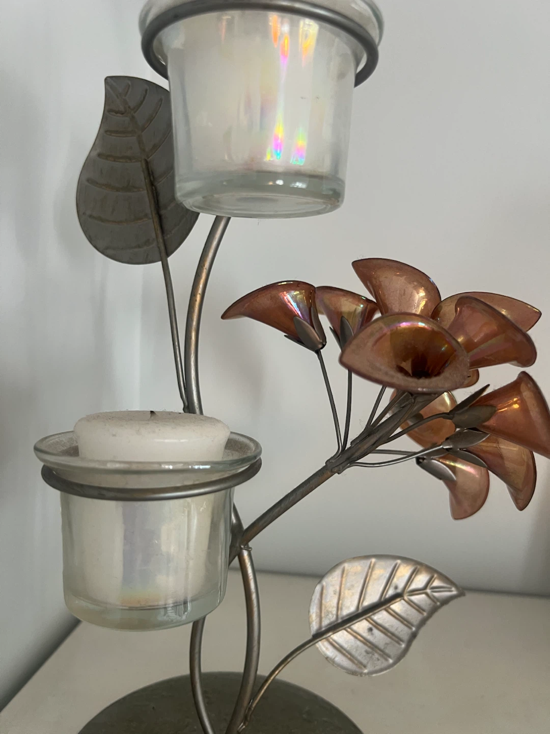 Metal Floral Tealight Holder - photo 3