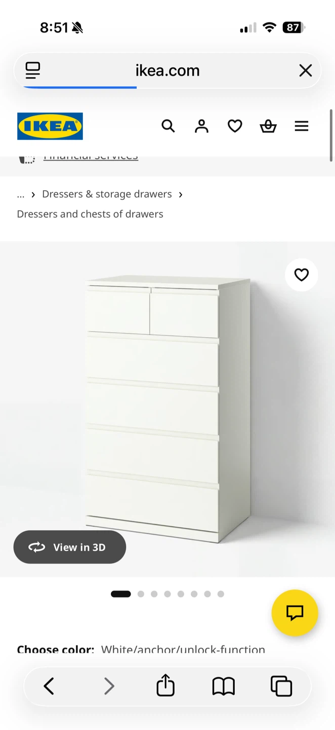 IKEA 6-Drawer Chest - read description