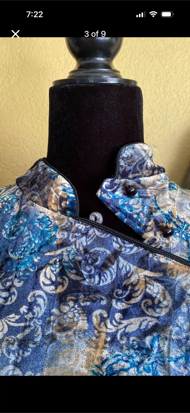 Le Chateau Floral Velvet Shirt Top - photo 3