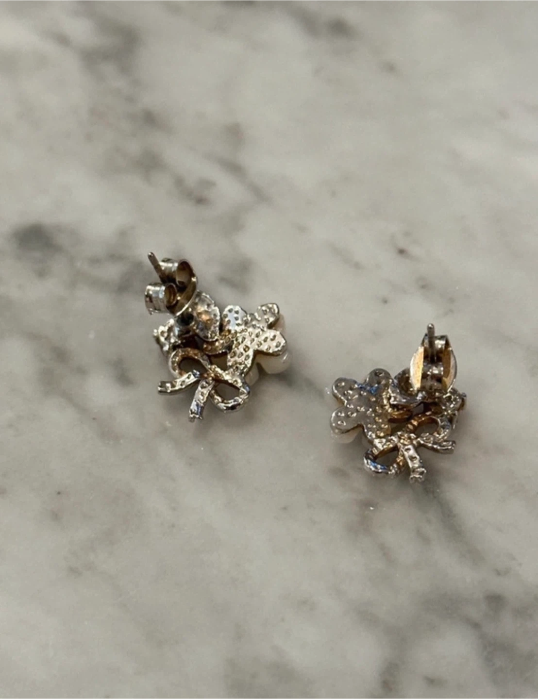 Flower and Bow Stud Earrings - photo 4