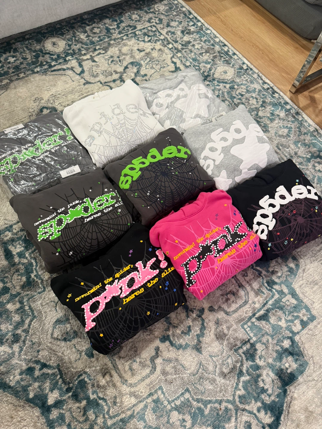 Spider hoodie assorted colours