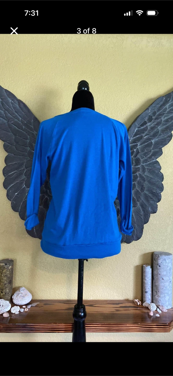 TNA V-neck Long-sleeve Oversized Shirt - photo 4