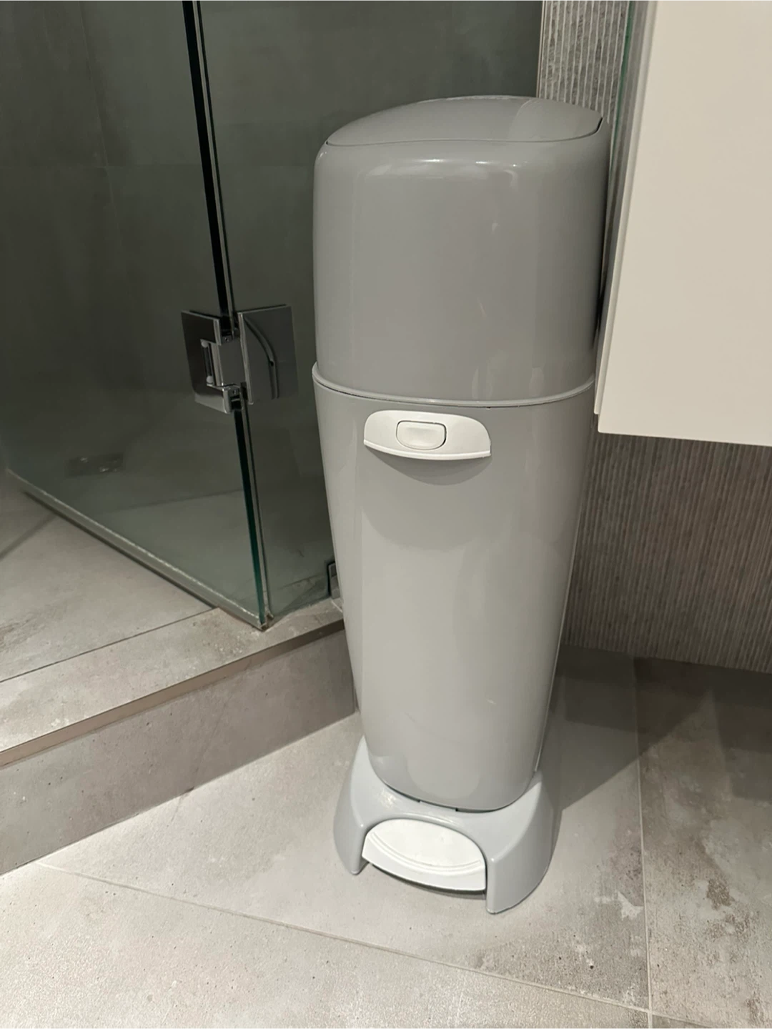 Grey Ubbi Diaper Pail