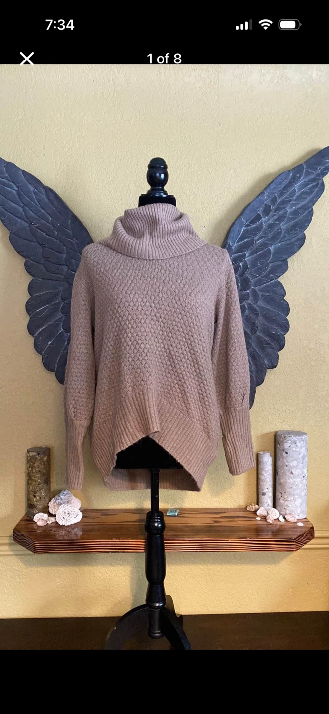 Suzy Shier Knit Cowl Neck Sweater