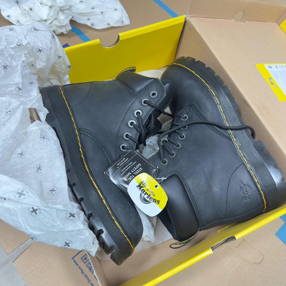 Dr. Martens Black Steel Toe Safety Boots - photo 3