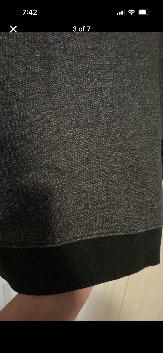 Simons Le 31 Pull Over Sweater With Faux Leather Sleeves - photo 4