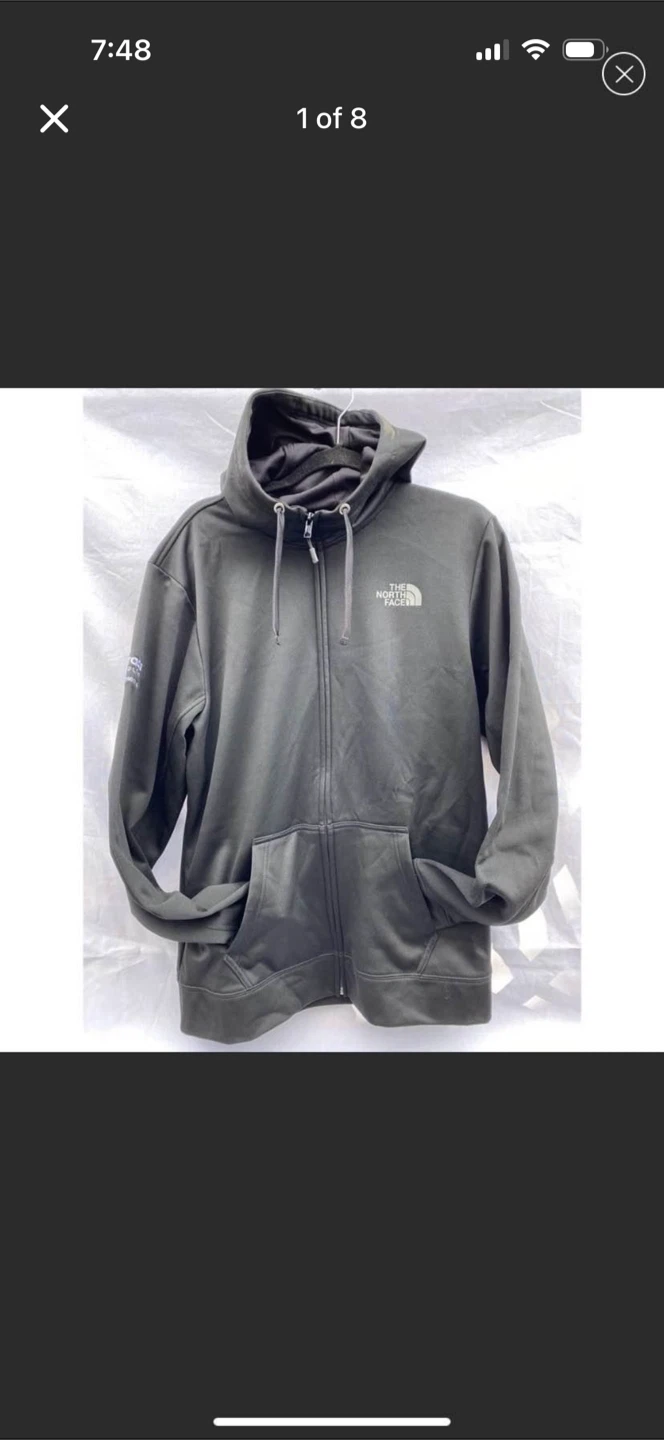 The North Face Mens Black Thermal Zip Up Sweater