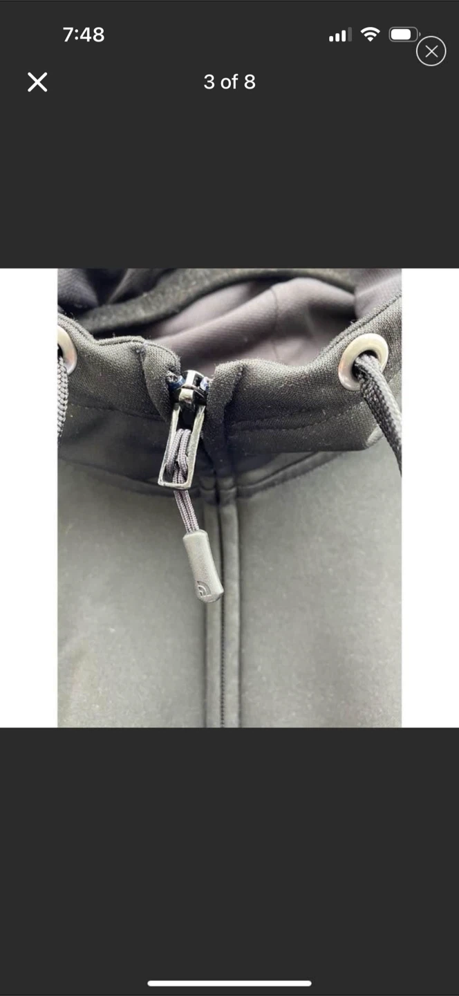 The North Face Mens Black Thermal Zip Up Sweater - photo 3