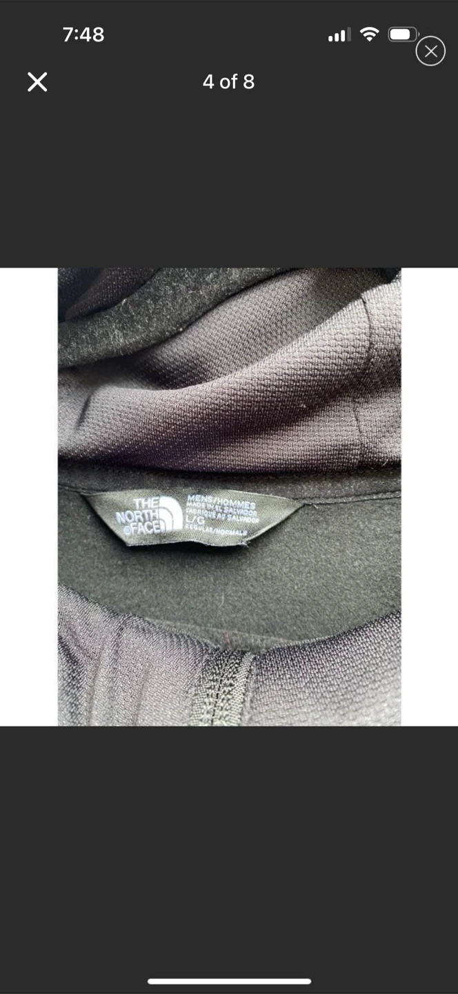 The North Face Mens Black Thermal Zip Up Sweater - photo 5