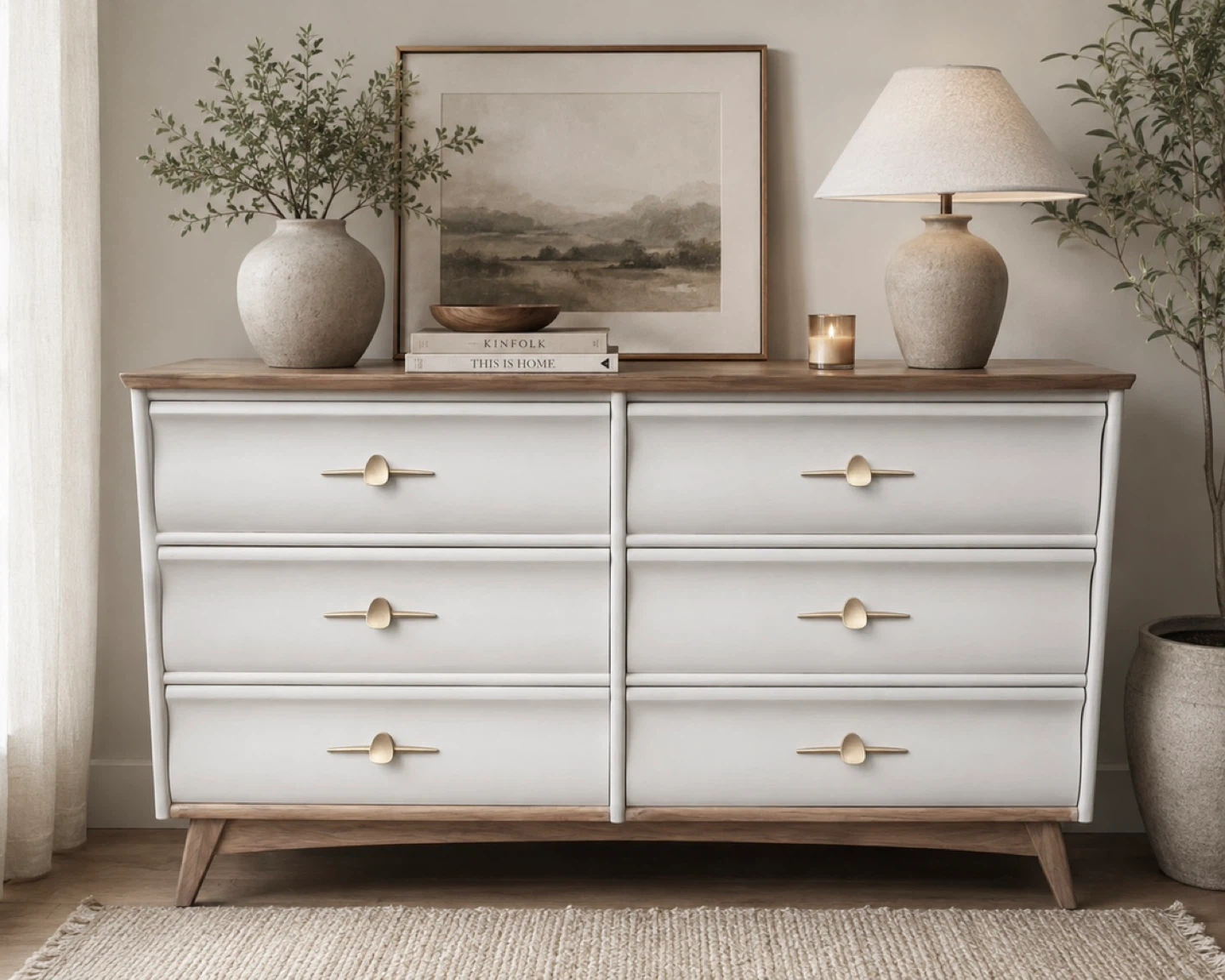Knechtel Solid Wood 6-Drawer Dresser | Refinished