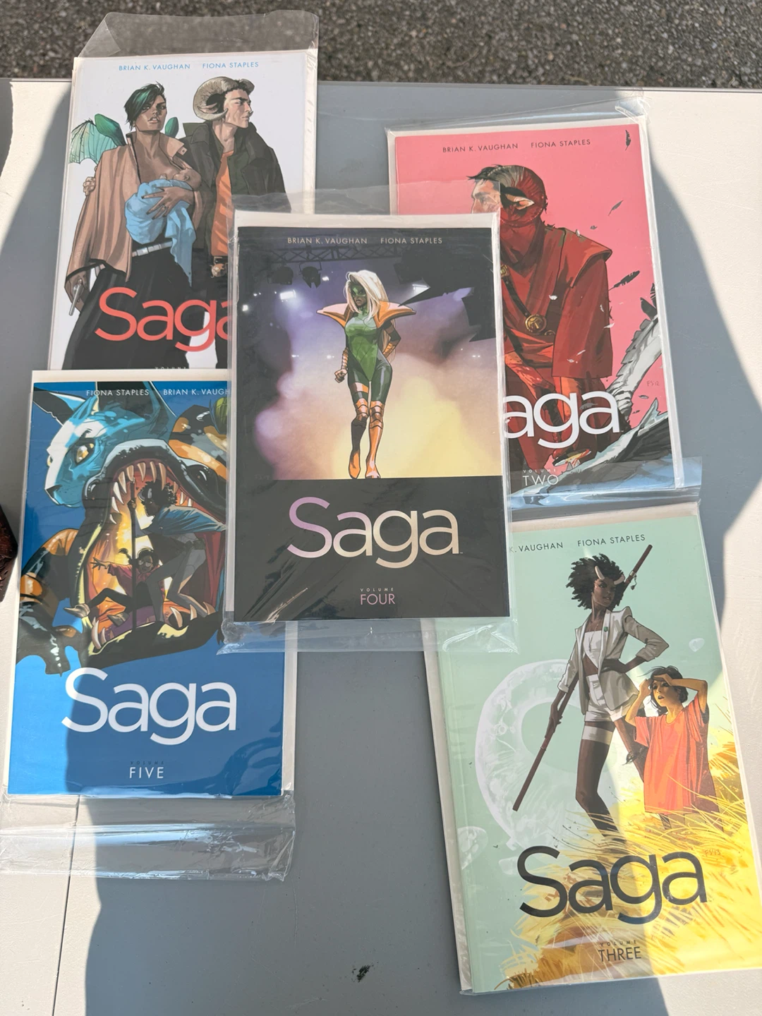 Saga Comic Books Volumes 1-5