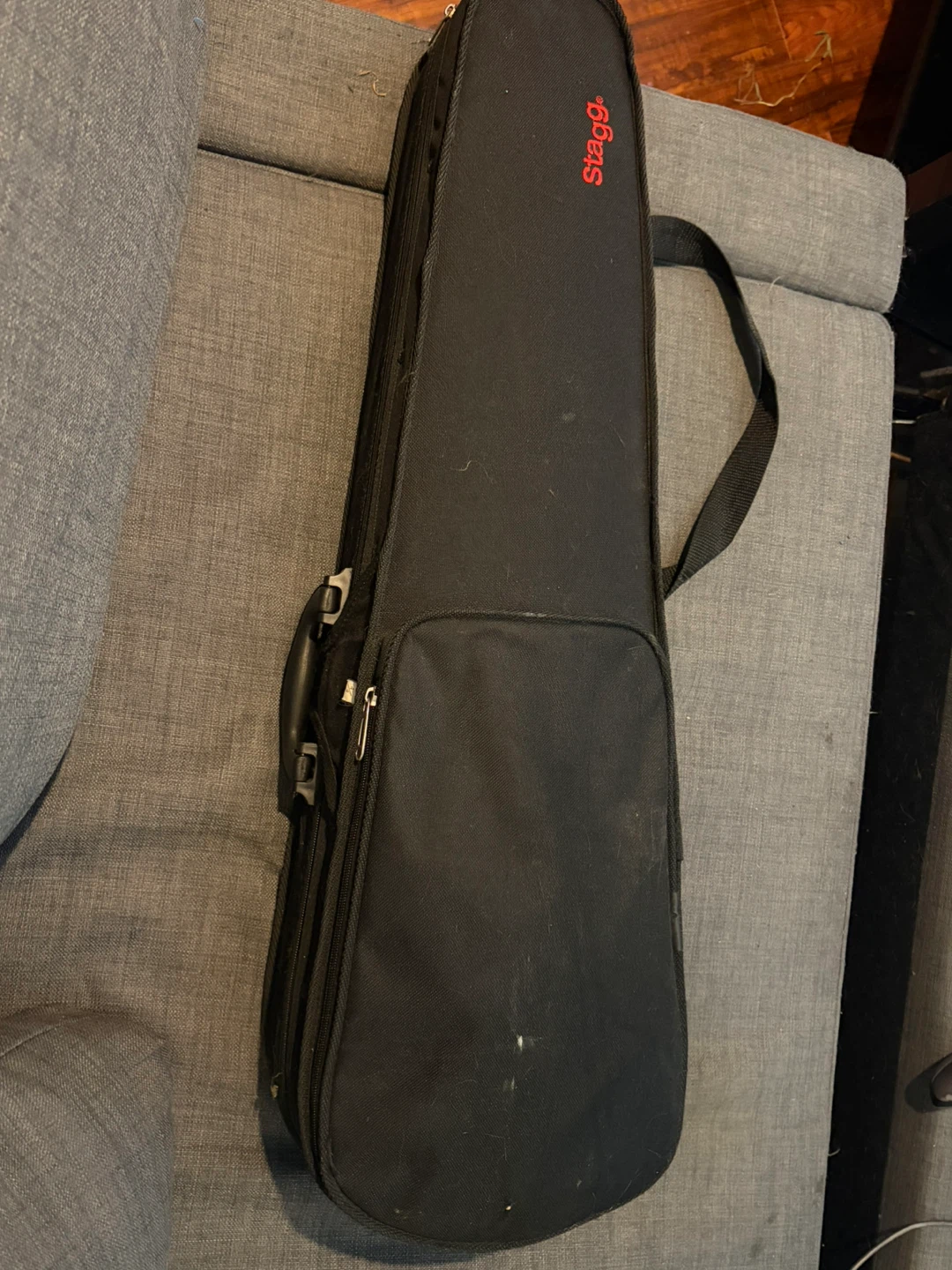 4/4 violin with case and shoulder rest