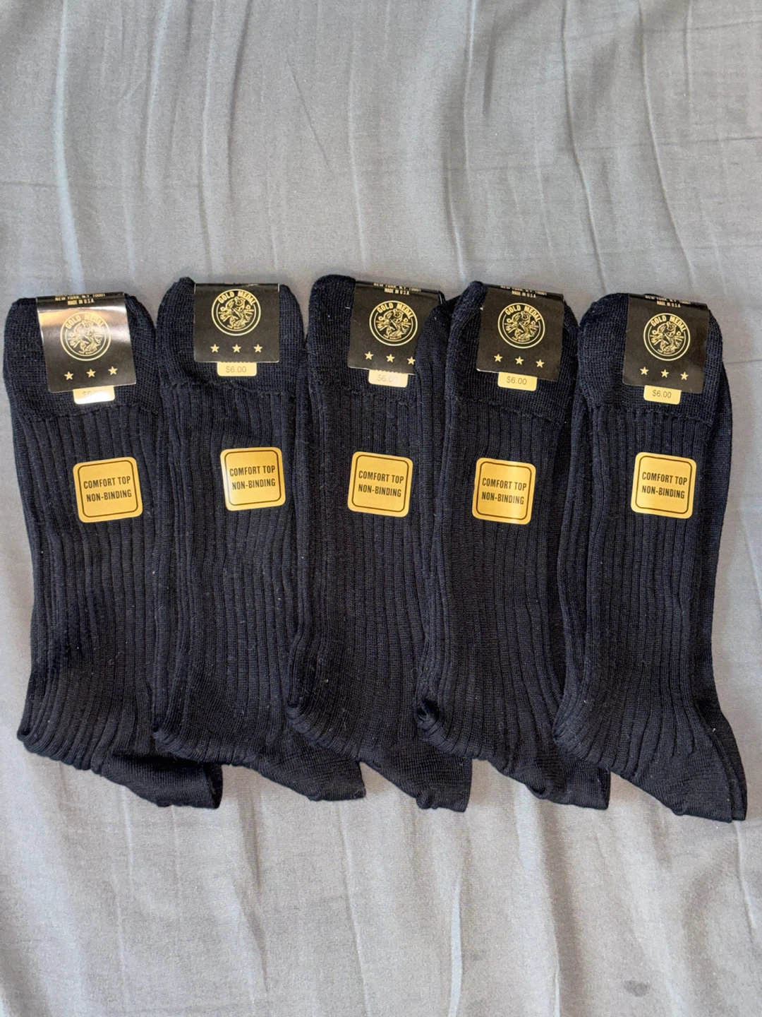 Genuine English Rib Socks - Black - 11-11½