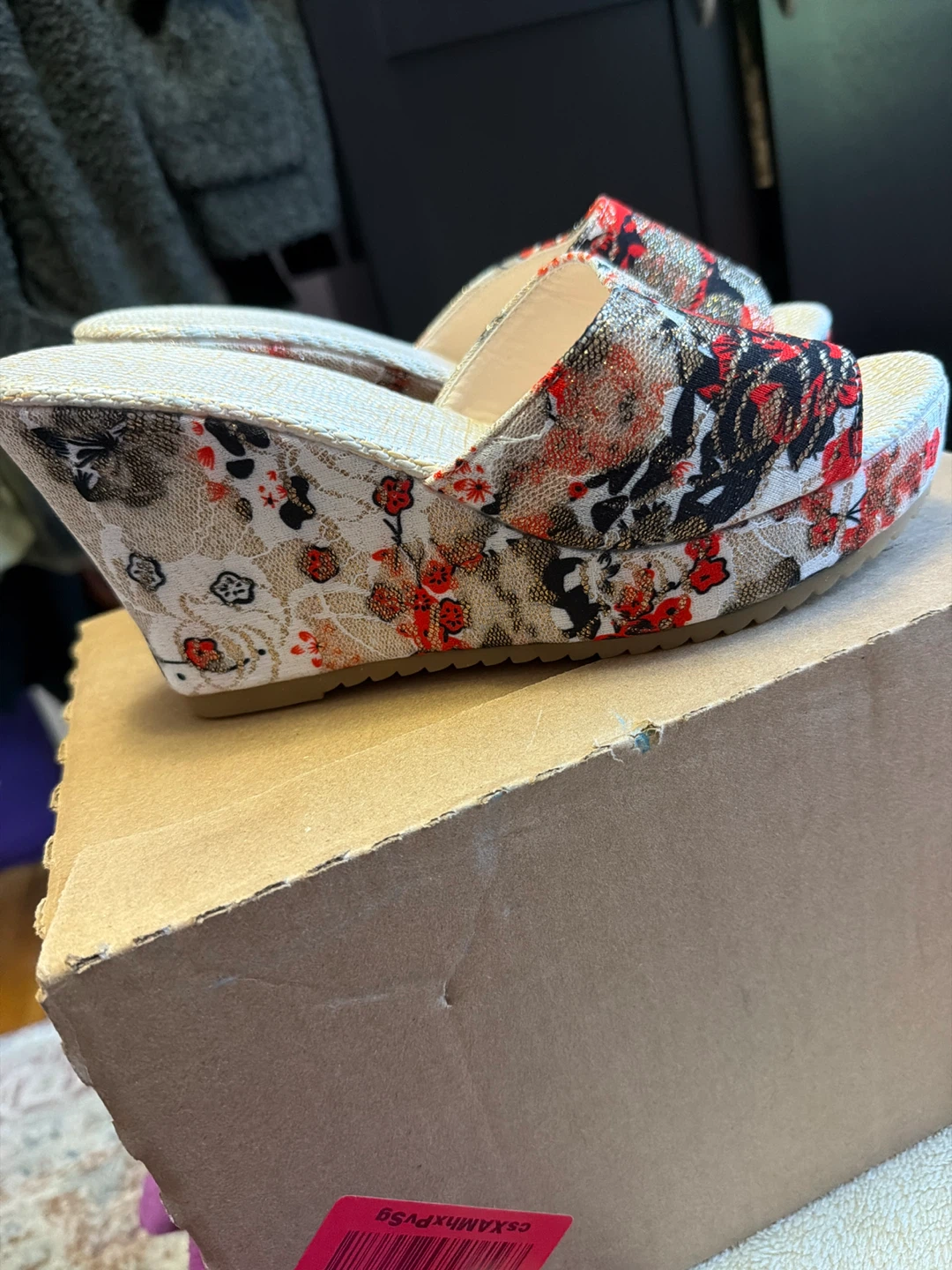 Women's Floral Wedge Sandals - photo 2