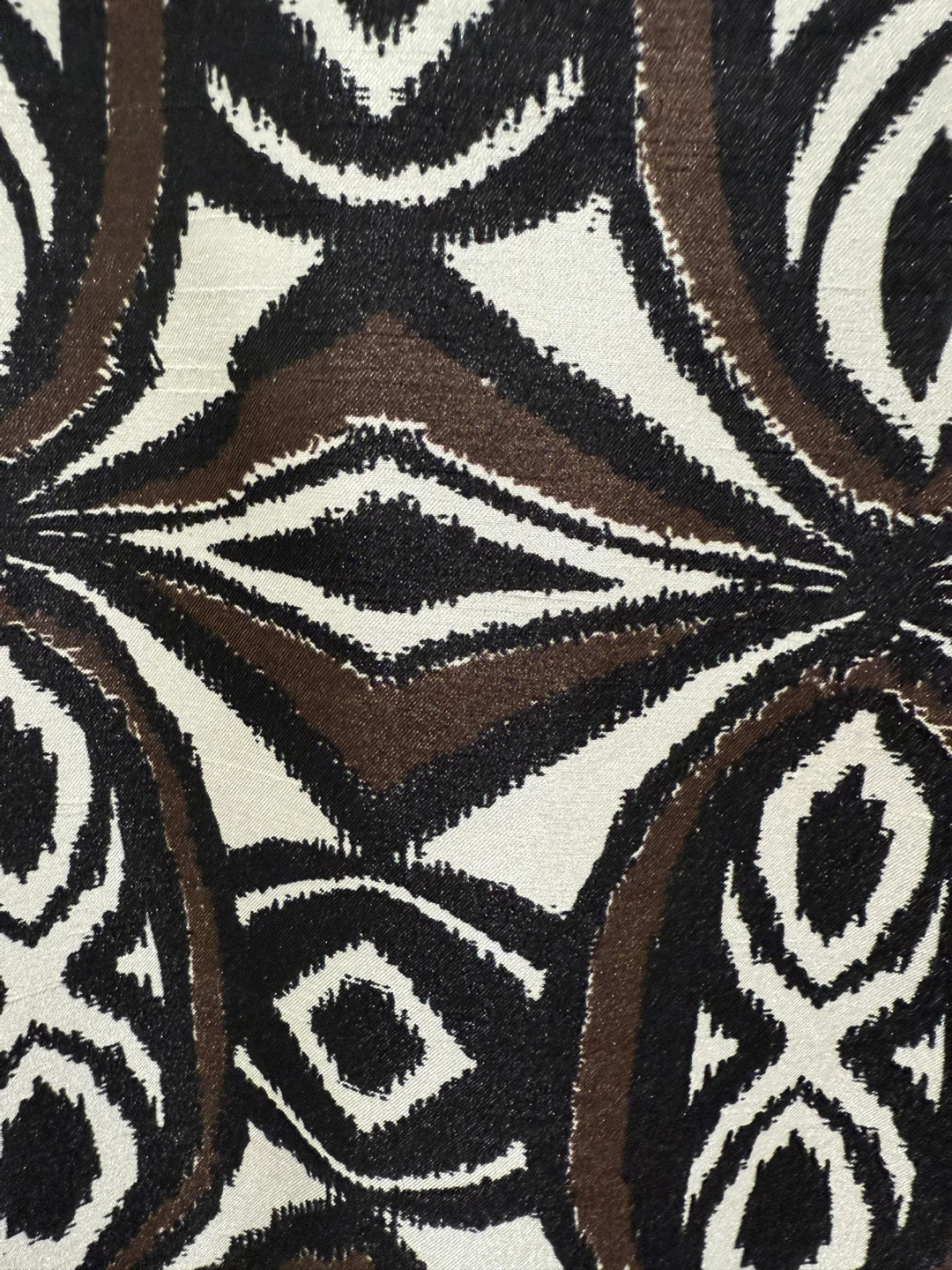 Black, white & brown abstract printed blazer - photo 4