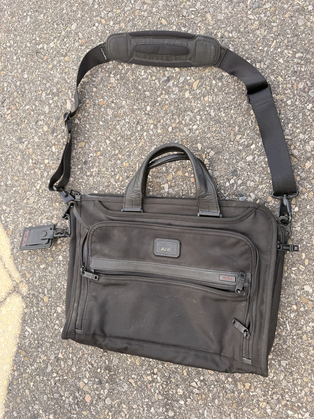 Tumi Black Briefcase Laptop Bag
