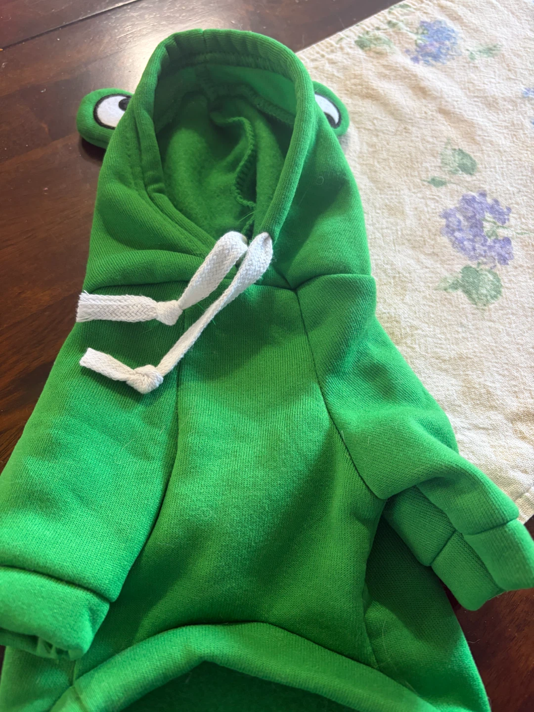 Green Frog Hoodie for Pets xs - photo 2