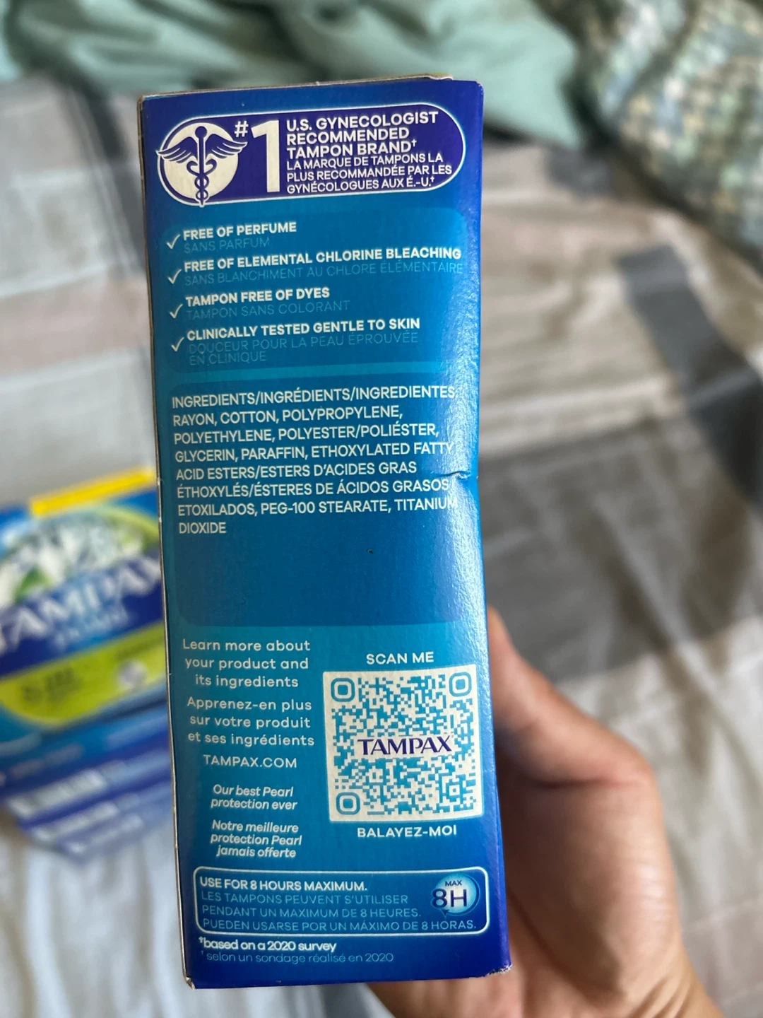 Tampax Pearl Super Absorbency Tampons (2 Boxes) - photo 2
