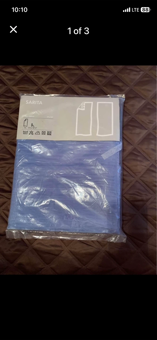 IKEA Sarita Blue Curtains pick up Islington/Evans