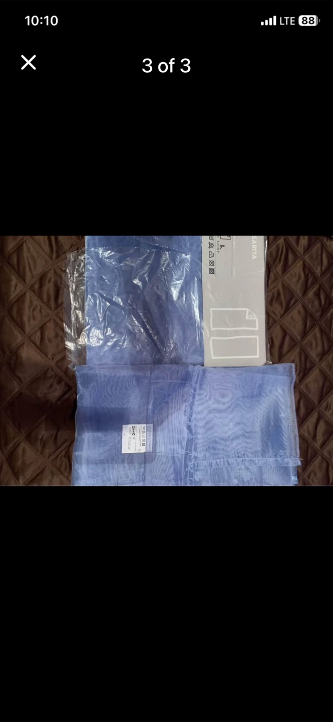 IKEA Sarita Blue Curtains pick up Islington/Evans - photo 3