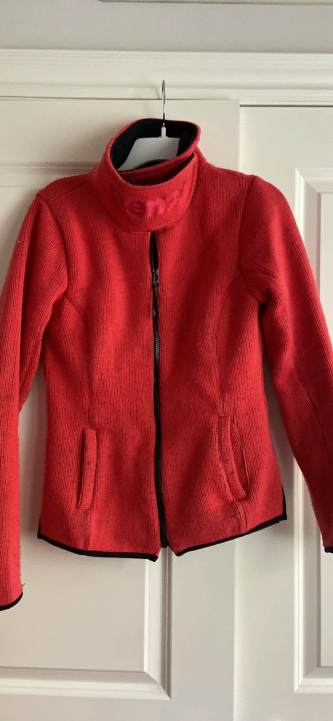 Bench Full Zip Knit Jacket - Red