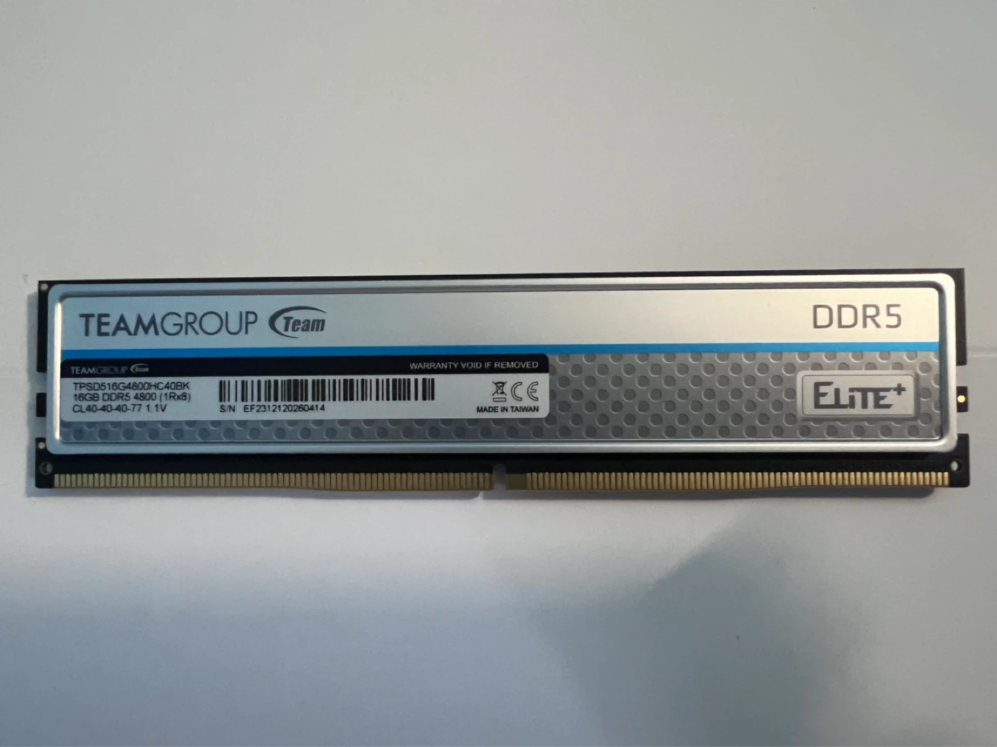 TEAMGROUP DDR5 ELITE+ RAM - 32GB (2x16GB) 4800MHz - photo 2