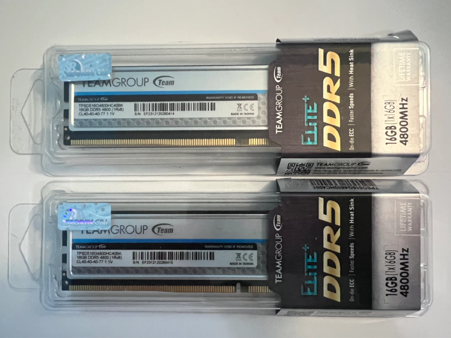 TEAMGROUP DDR5 ELITE+ RAM - 32GB (2x16GB) 4800MHz - photo 3