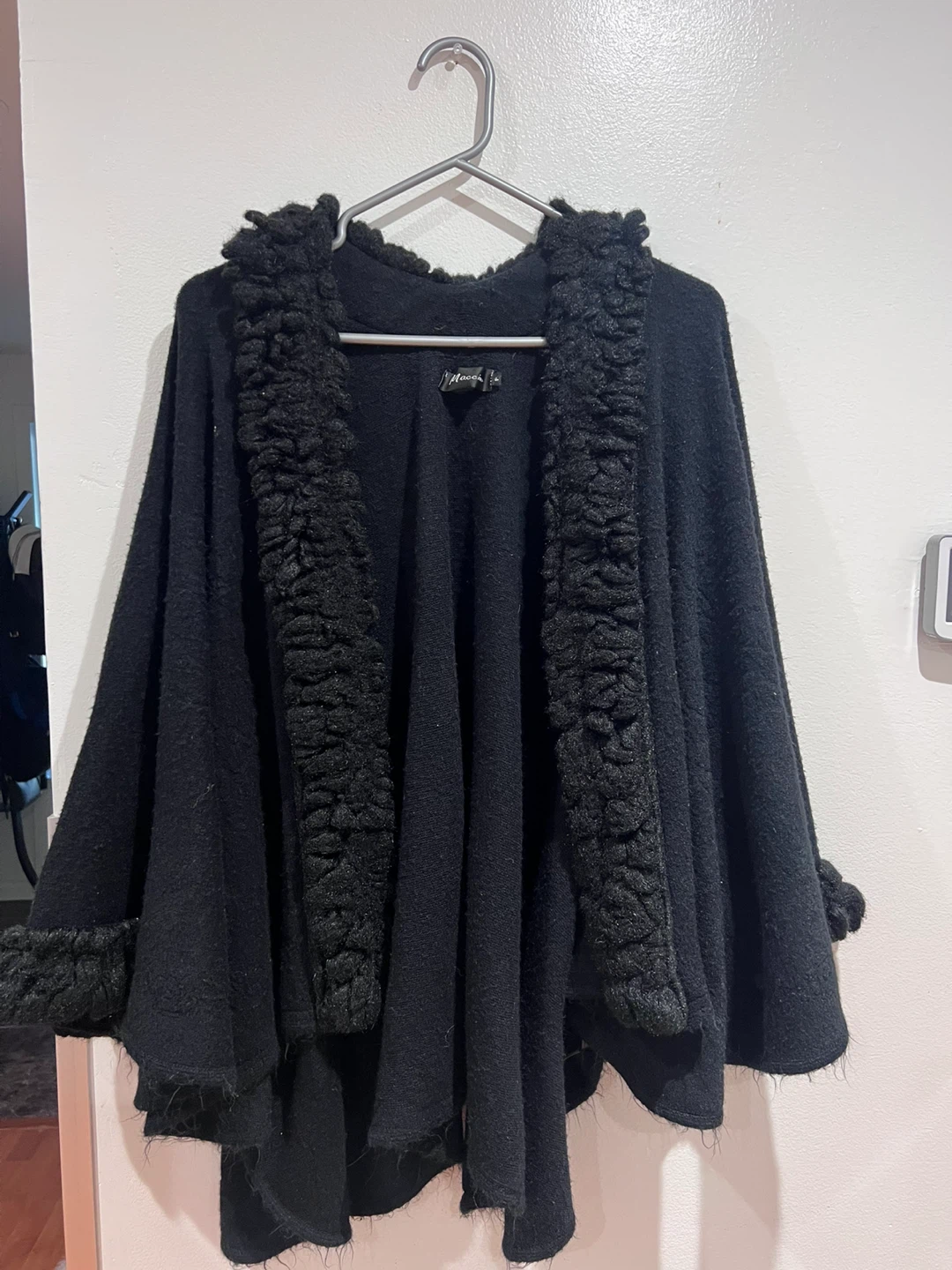 Black cardigan