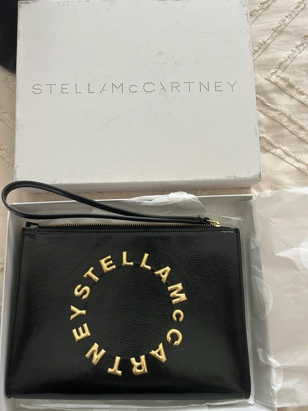 Stella McCartney Black Logo Pouch
