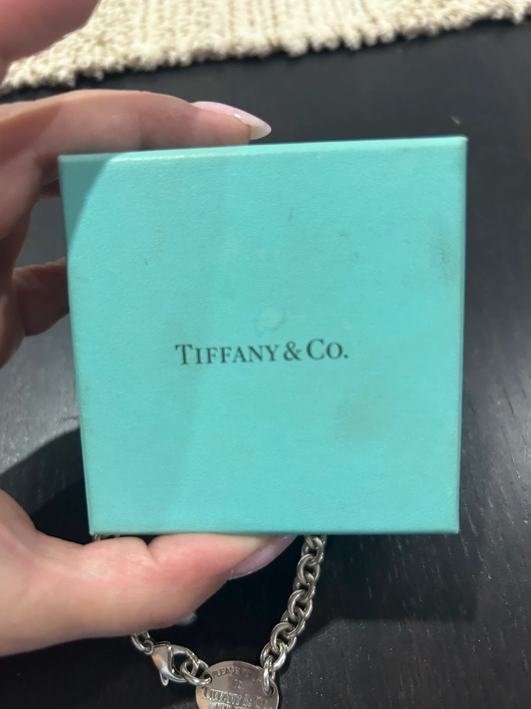 Tiffany & Co. Black Bead Toggle Bracelet