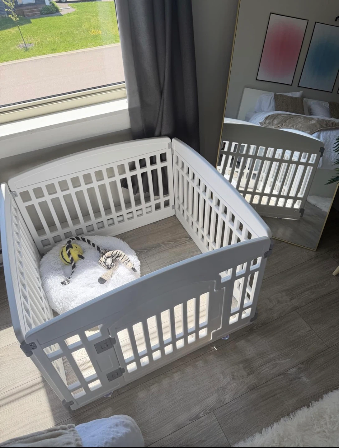Gupamiga Pet Playpen - 4 Panel / White