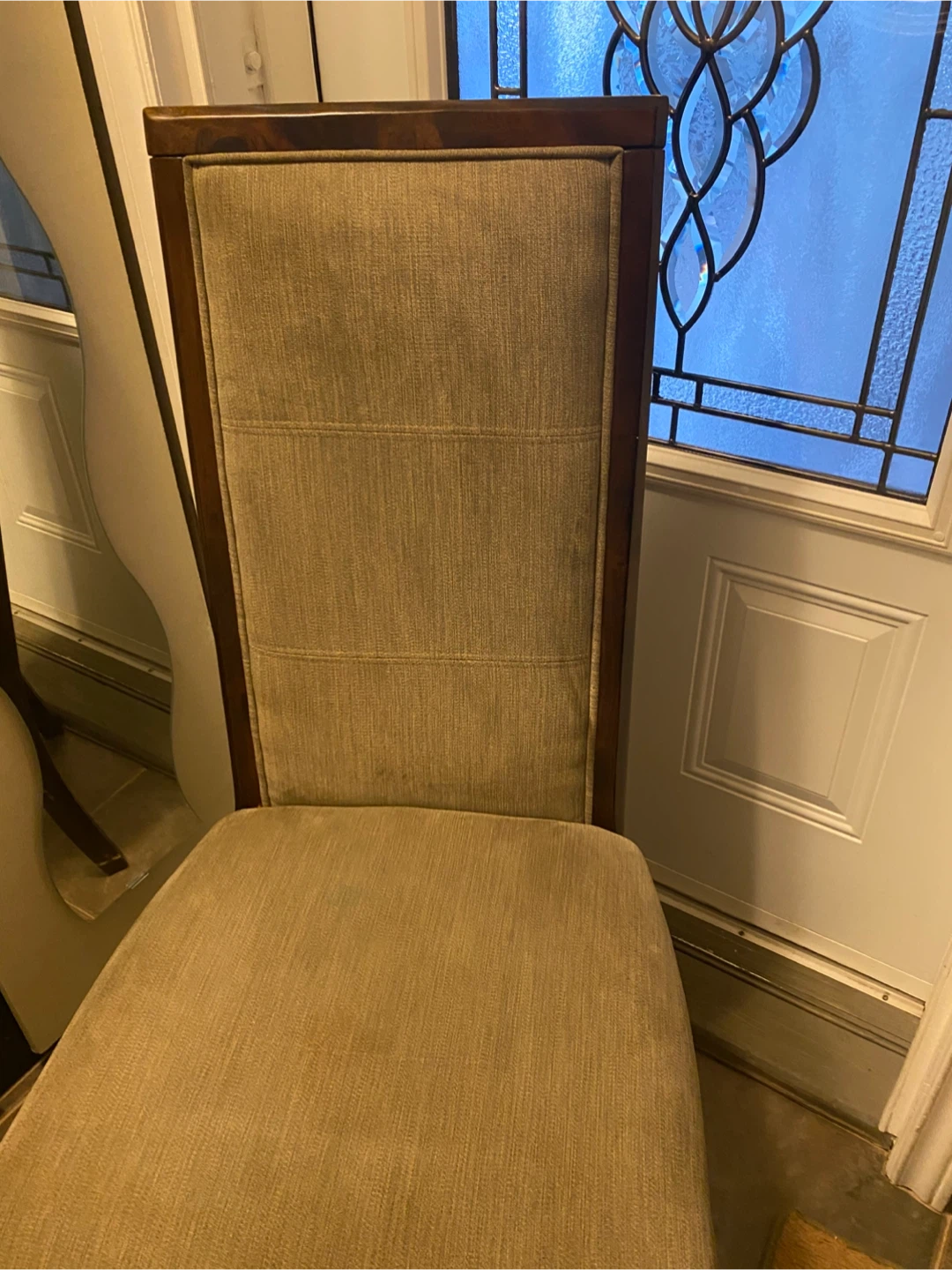 4 dining chairs, ottoman - photo 3