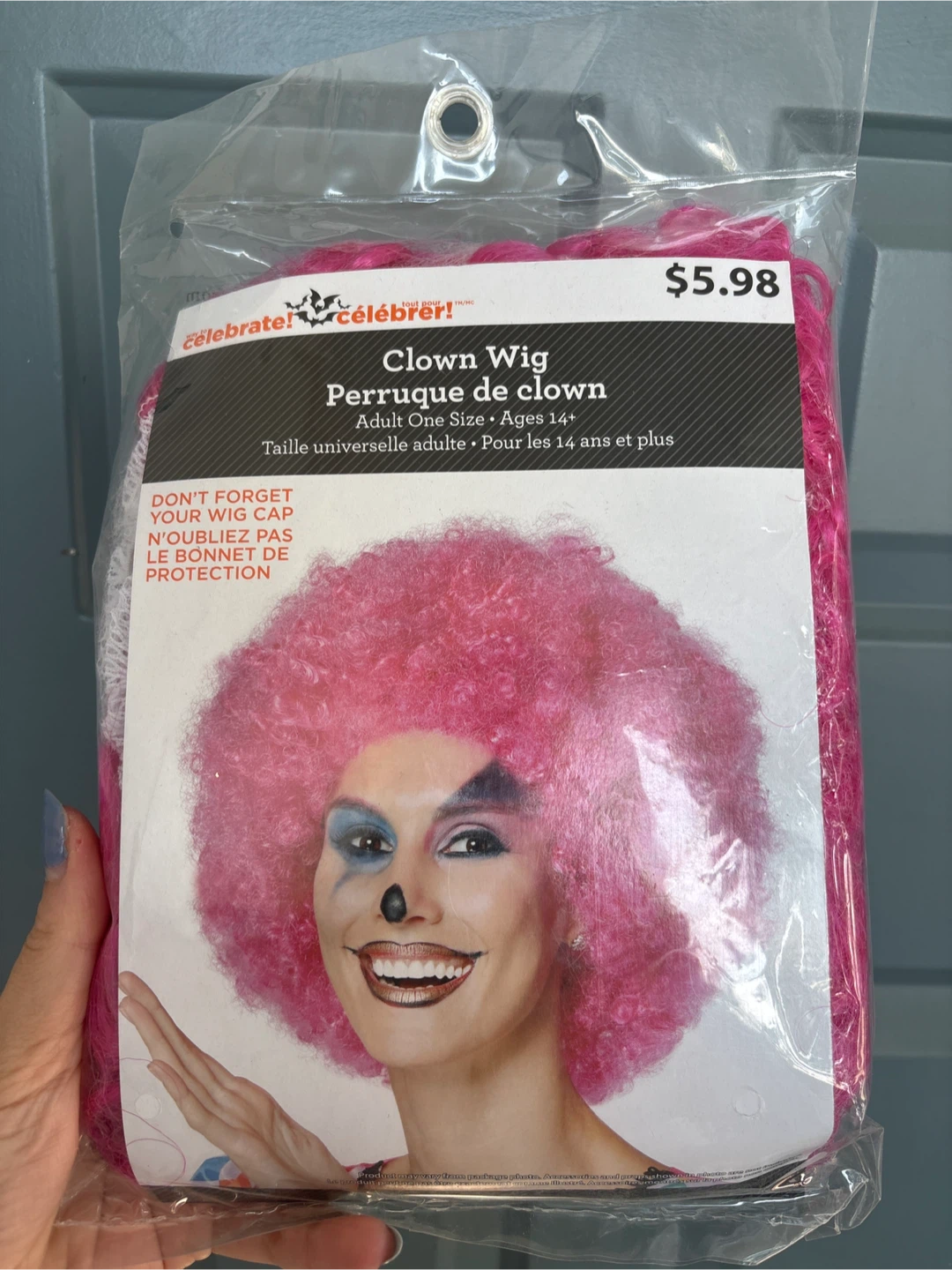 Clown Wig (pink, purple)