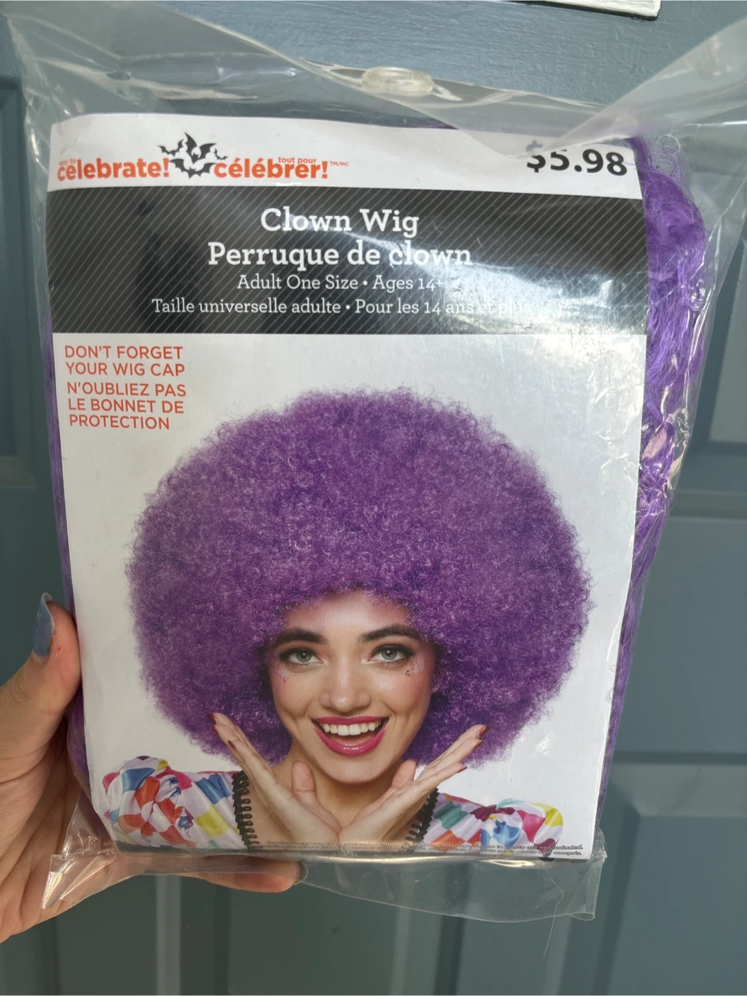 Clown Wig (pink, purple) - photo 3