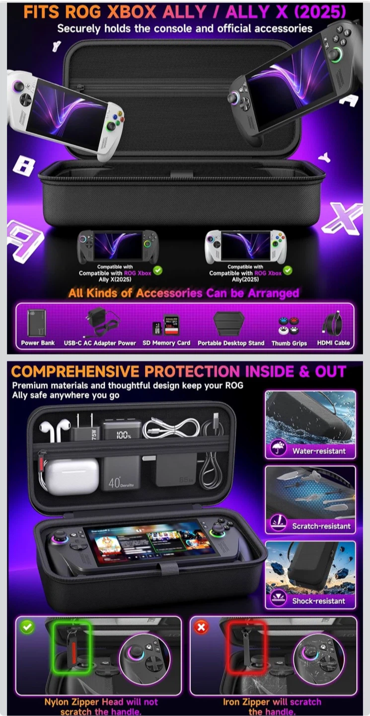 Protective Carrying Case for ROG Xbox Ally - photo 2