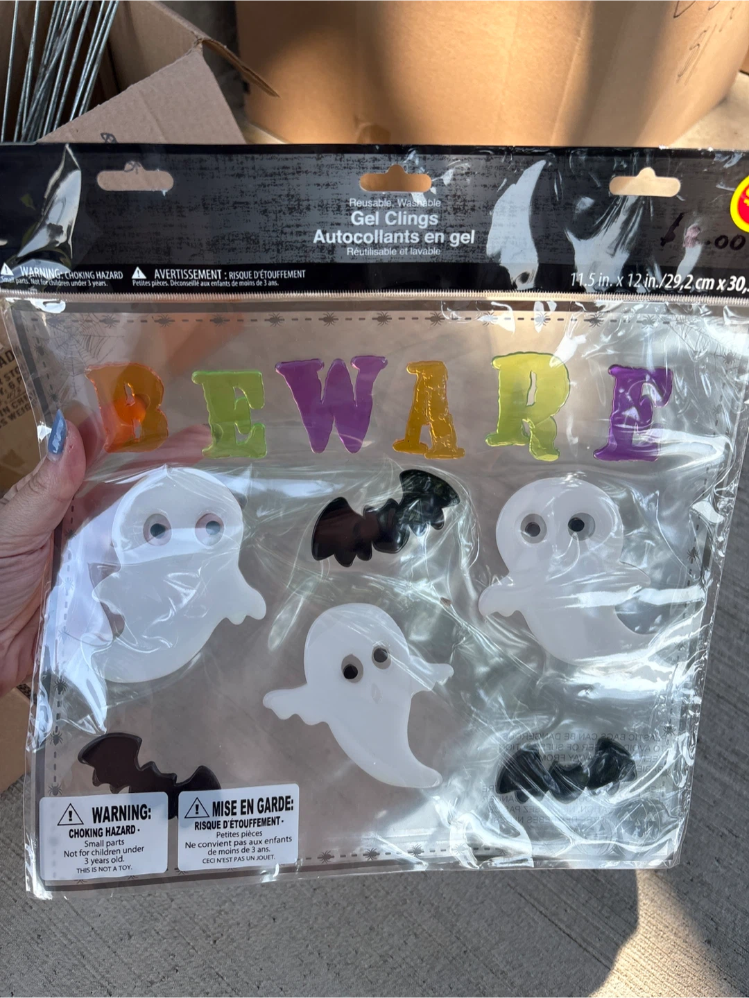 Halloween Gel Clings - Ghosts, Bats & Pumpkins - photo 2