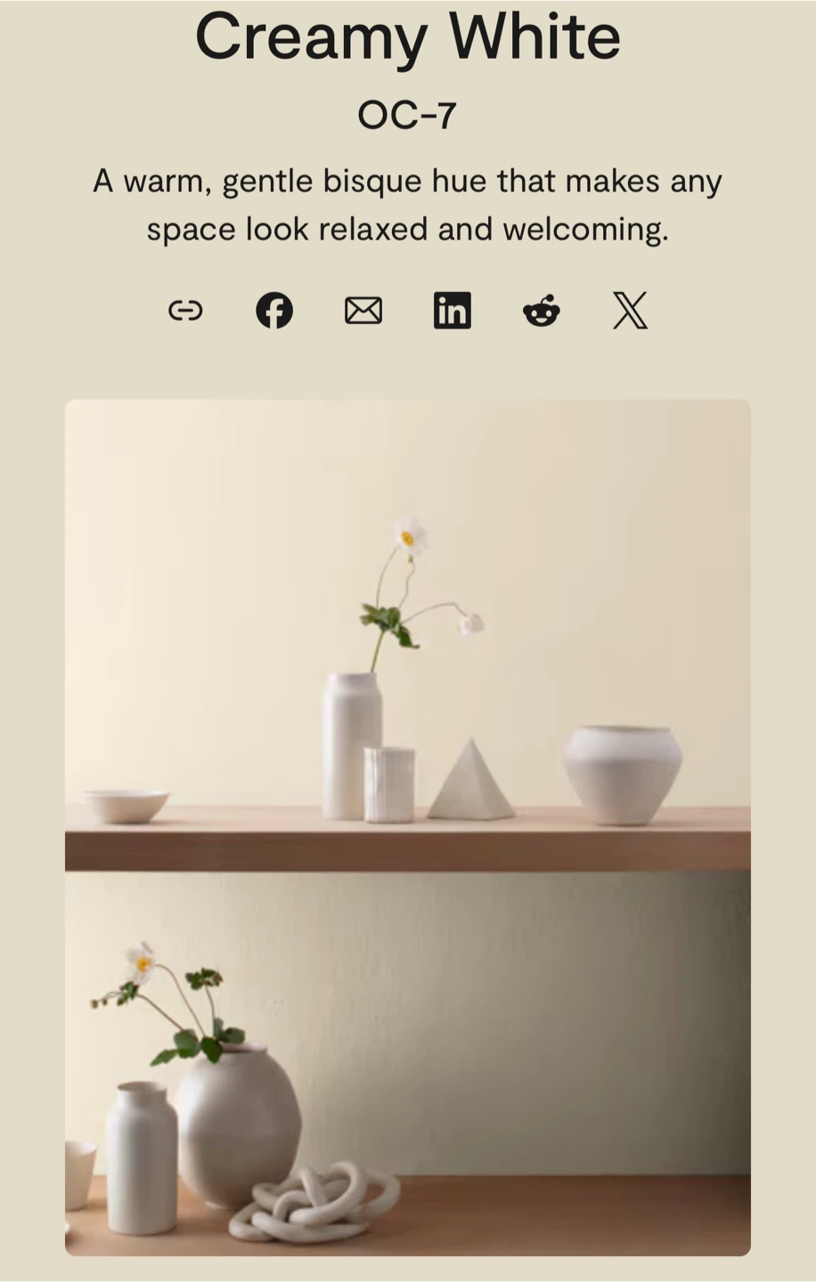 Benjamin Moore Regal Interior Paint - Creamy White OC-7 - photo 2
