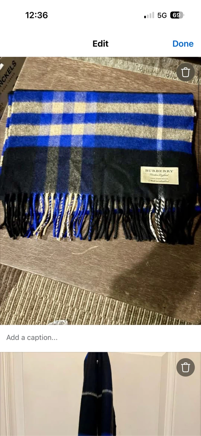 NEW Burberry 100% Cashmere Scarf - photo 2