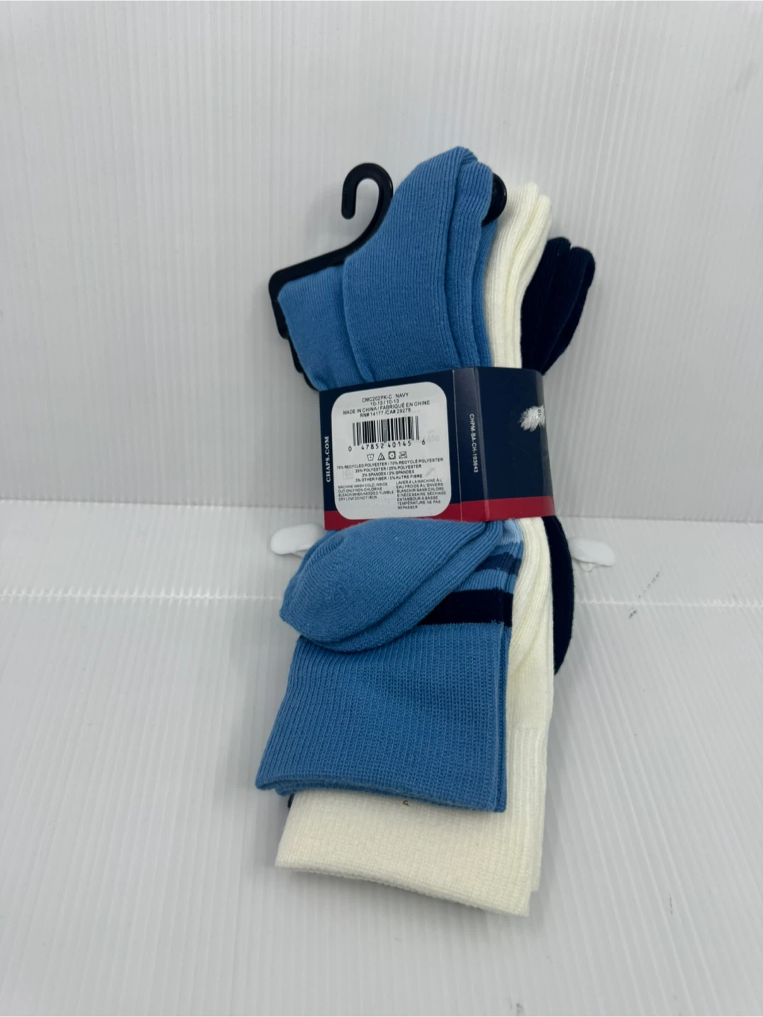 Chaps Crew Socks - 3 Pairs - Shoe Size 6-12.5 - photo 2