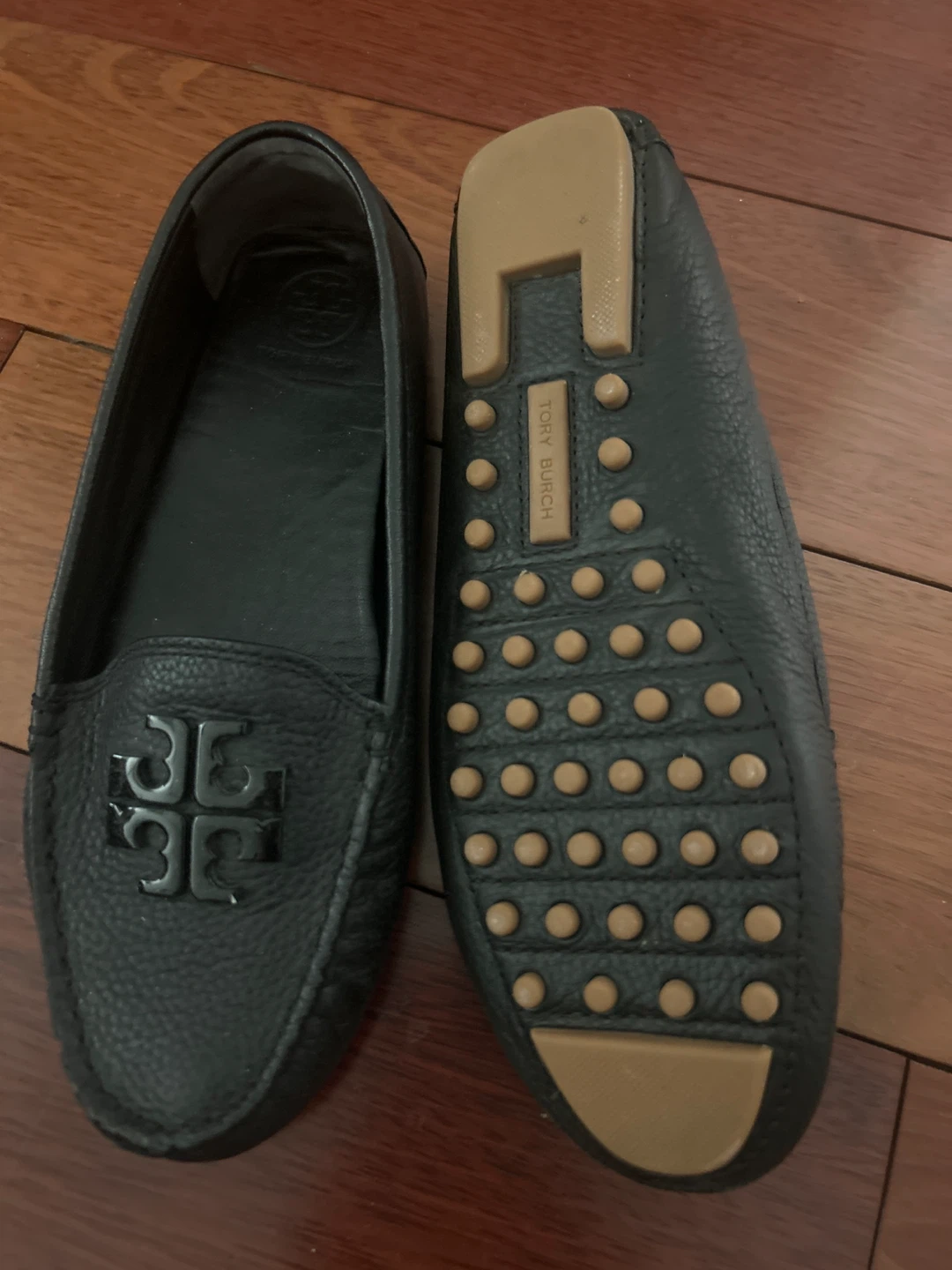 Tory Burch Black Leather Driving Moccasins - photo 2